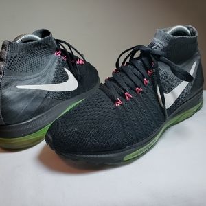 Nike Women Zoom All Out FK Black/Grey/Green Sz 8.5